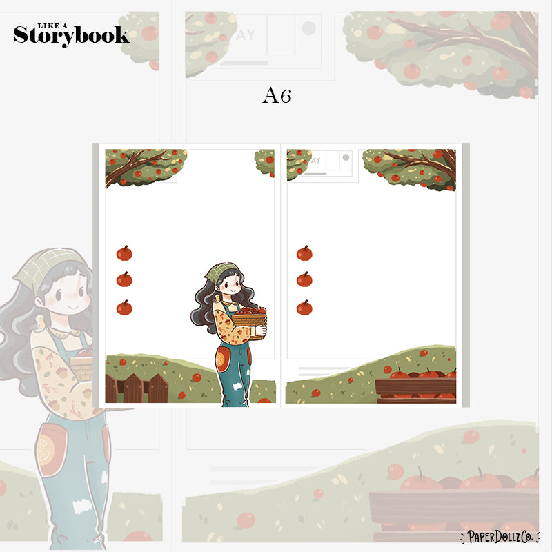 Robin | Birds of Autumn | Hobonichi A6 Daily Sticker Kit - a097