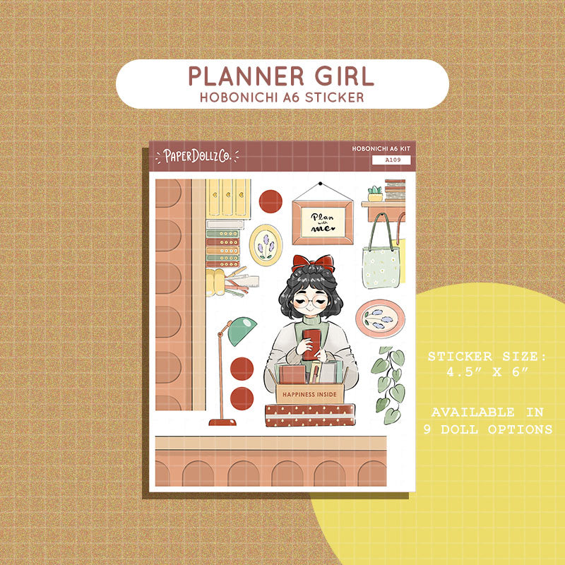 Planner Girl | Unbox the Joy | Hobonichi A6 Daily Sticker Kit - a109