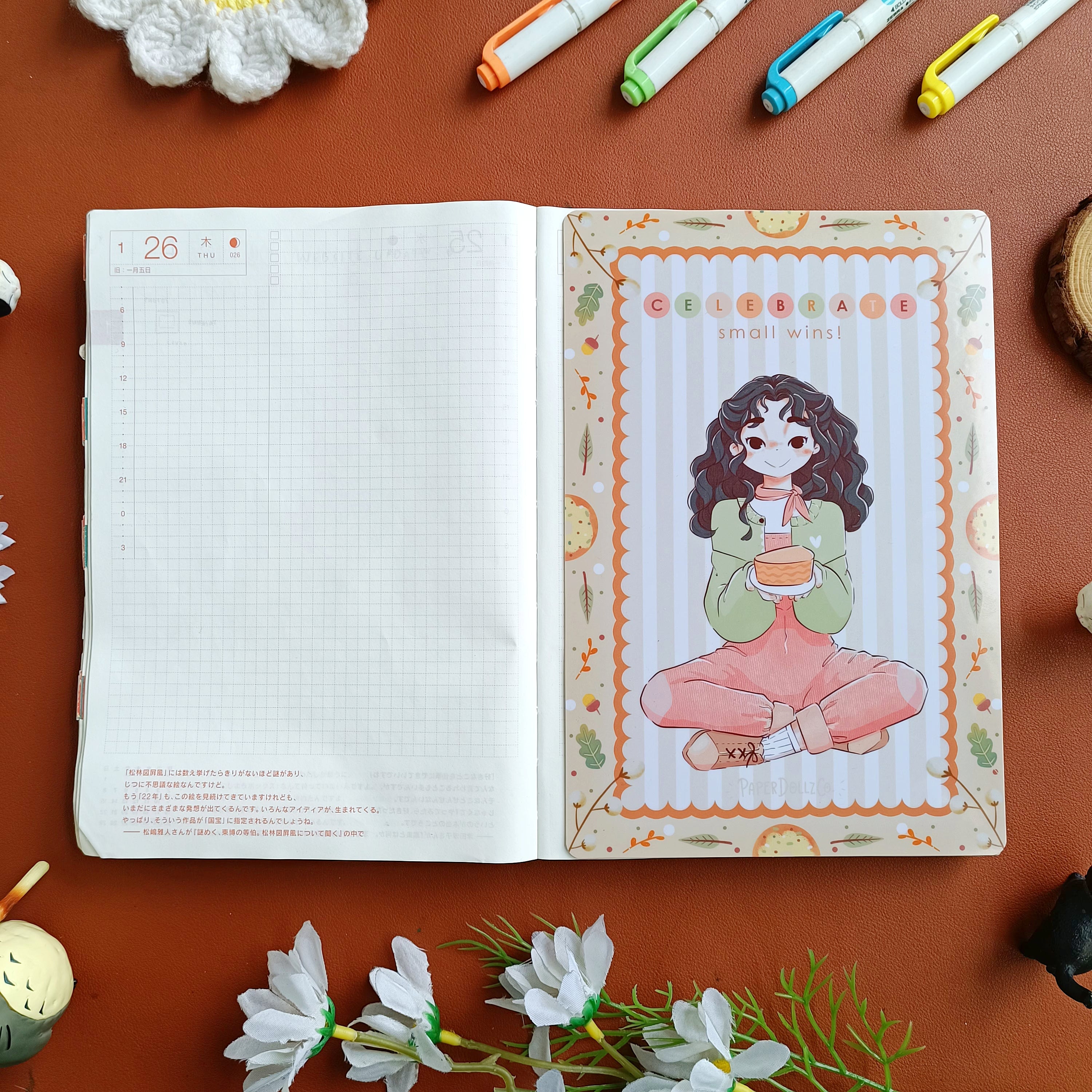 Fall 2025 Pencil Board | Celebrate Small Wins | Hobonichi Cousin A5