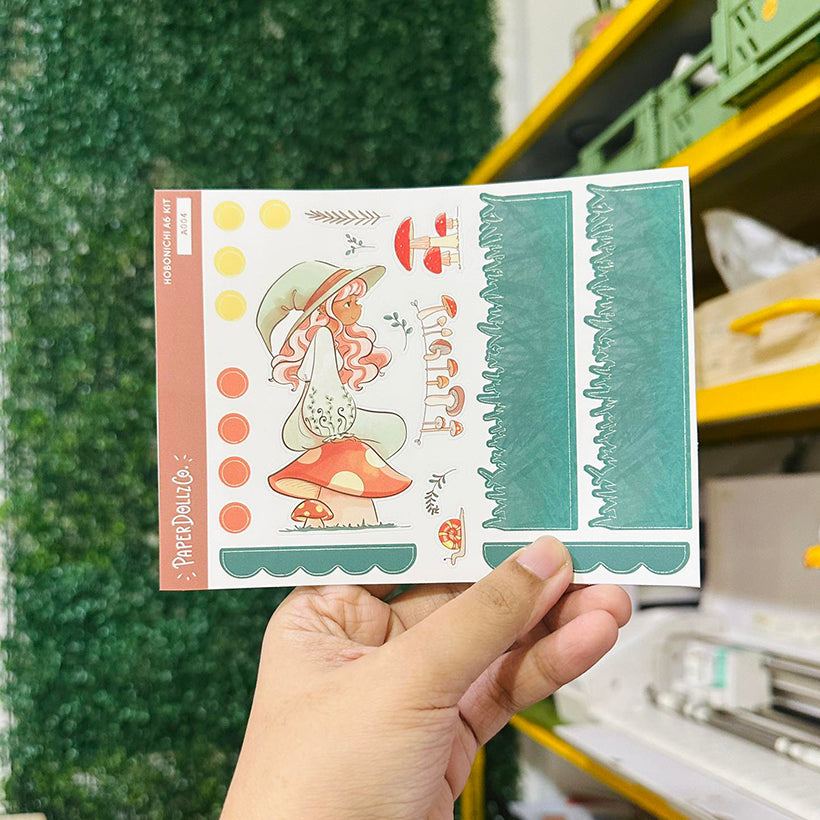 Forest Enchanted Hobonichi A6 Daily Sticker Kit - a004