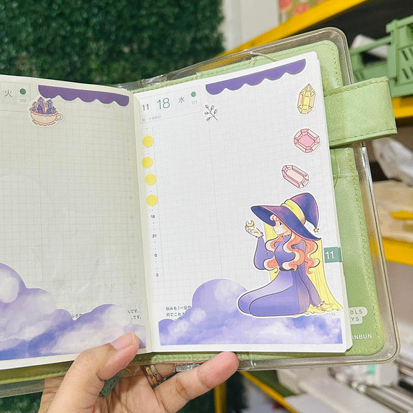 Crystal Enchanted Hobonichi A6 Daily Sticker Kit - a005