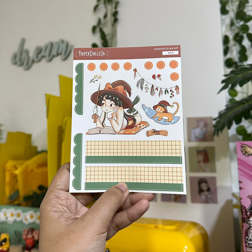 Enchanter Enchanted Hobonichi A6 Daily Sticker Kit - a001