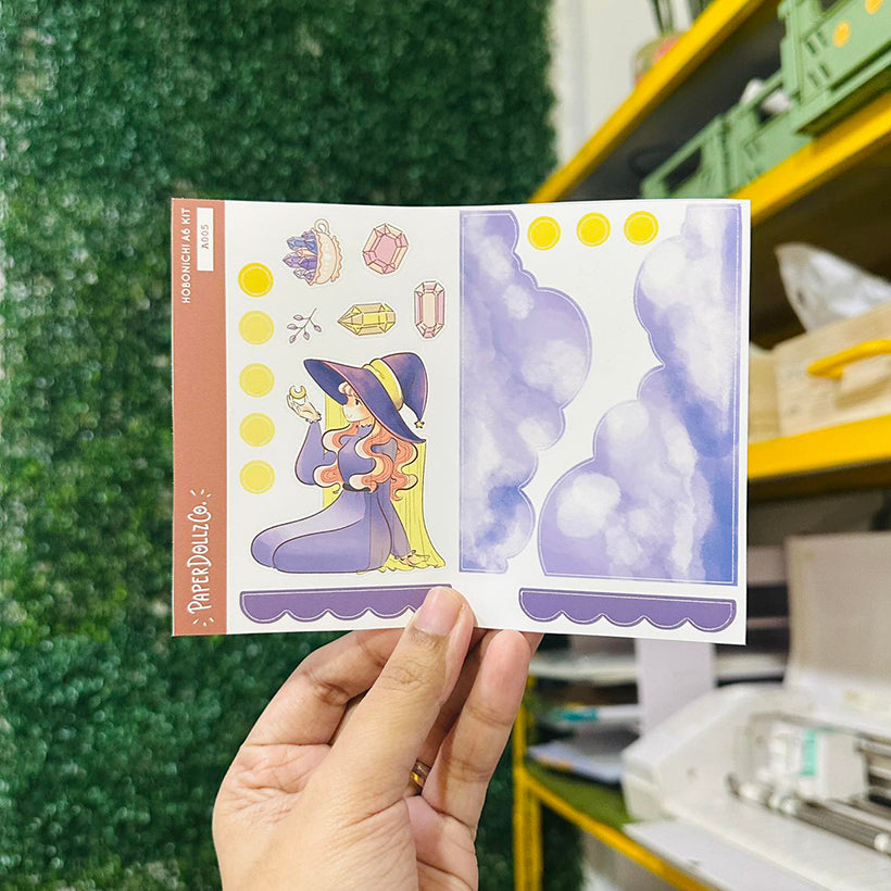 Crystal Enchanted Hobonichi A6 Daily Sticker Kit - a005