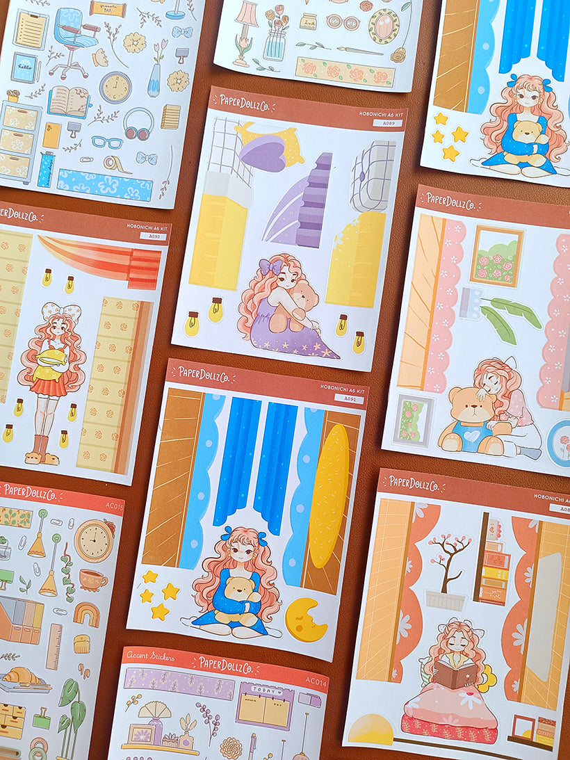 Azul | Midnight Dreamcatcher | Hobonichi A6 Daily Sticker Kit - a091