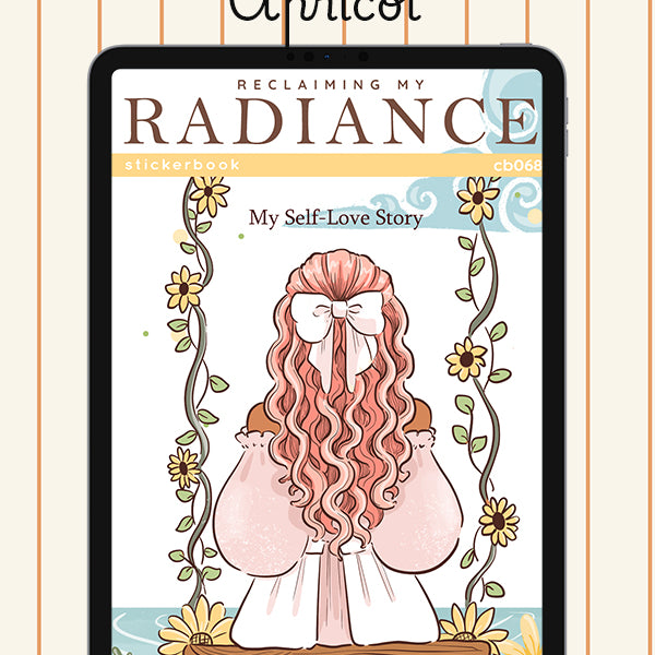 Reclaiming My Radiance Sticker Book Digital File | Apricot | PaperDollzCo