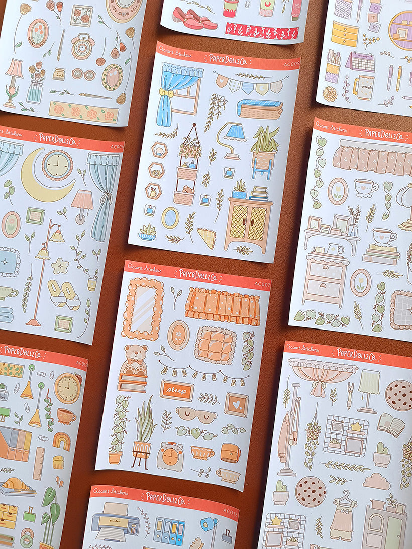 Accent Sticker | PaperDollzCo | ac009