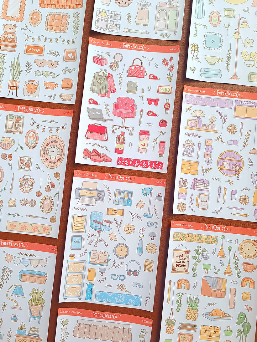 Accent Sticker | PaperDollzCo | ac012