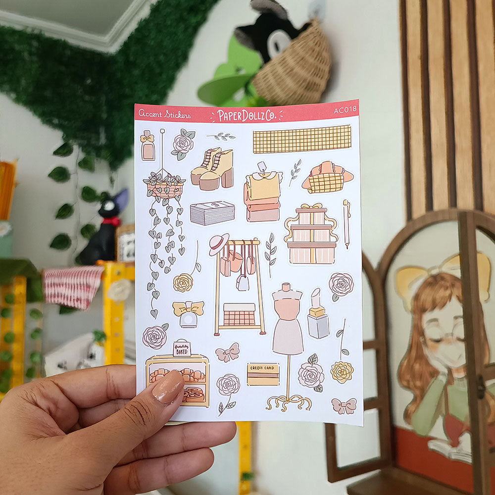 Accent Sticker | PaperDollzCo | ac018