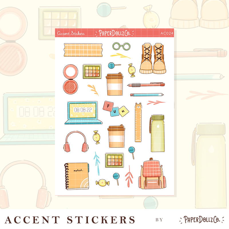Accent Sticker | PaperDollzCo | ac024