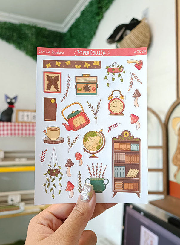 Birds of Autumn | Accent Sticker | PaperDollzCo | ac028