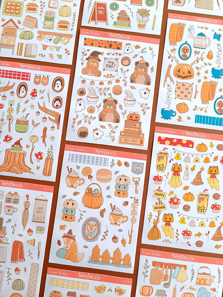Fluffy Tails | Accent Sticker | PaperDollzCo | ac041