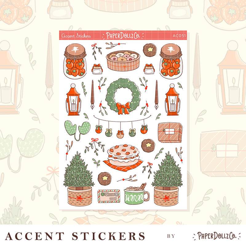 Joy to the Dolly World | Accent Sticker | PaperDollzCo | ac051