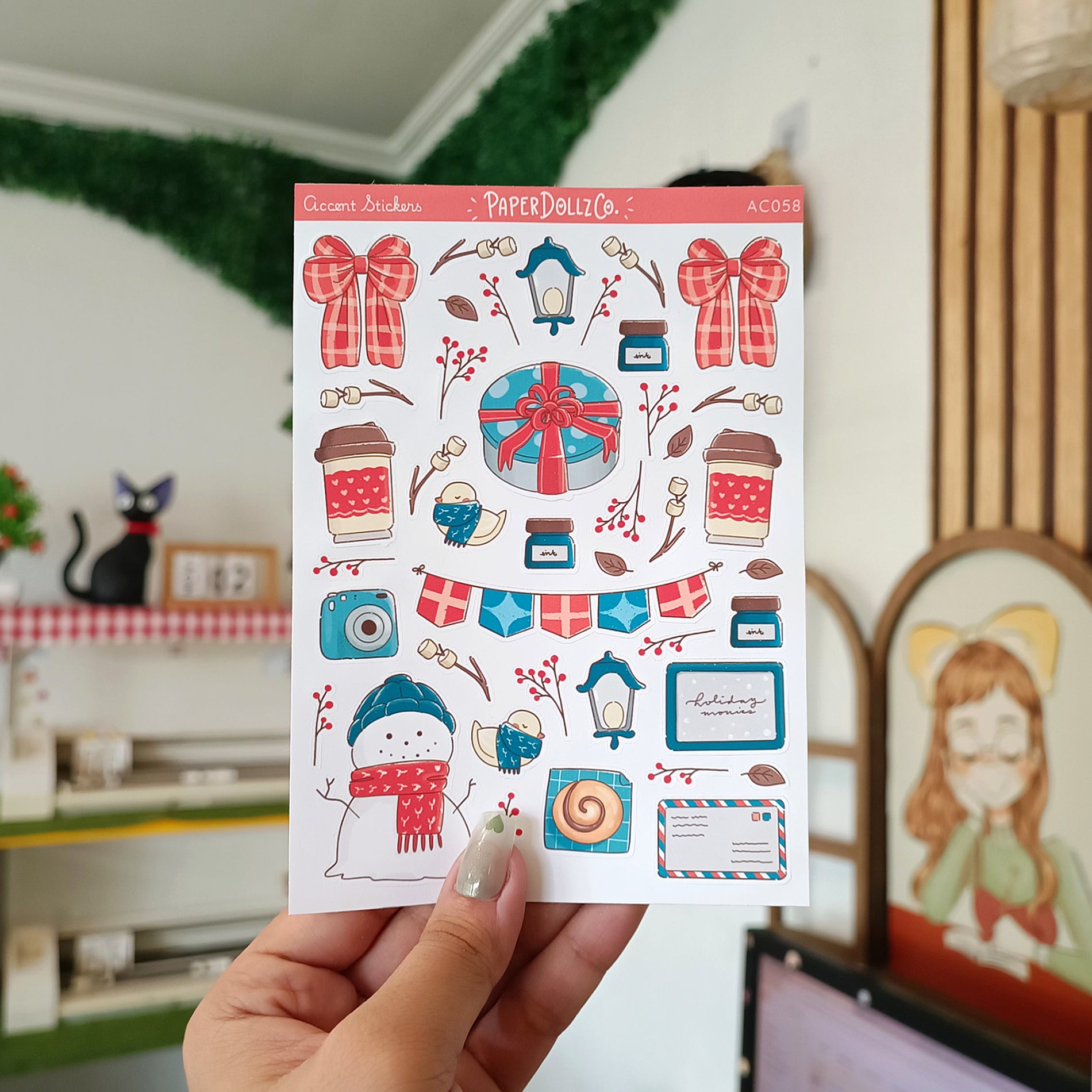 Winter Solstice | Accent Sticker | PaperDollzCo | ac058