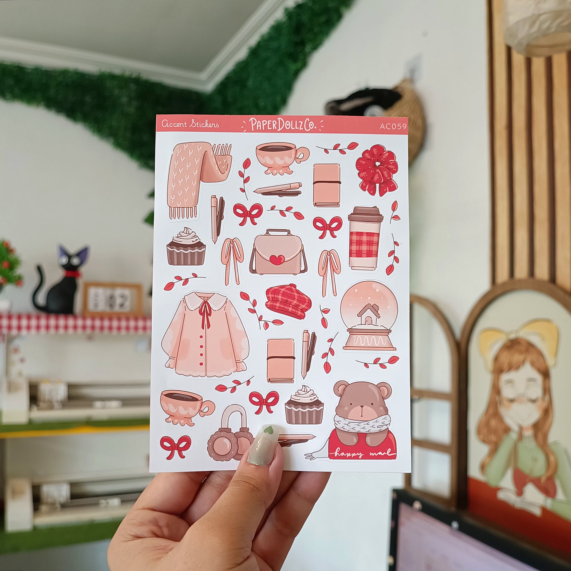 Winter Solstice | Accent Sticker | PaperDollzCo | ac059