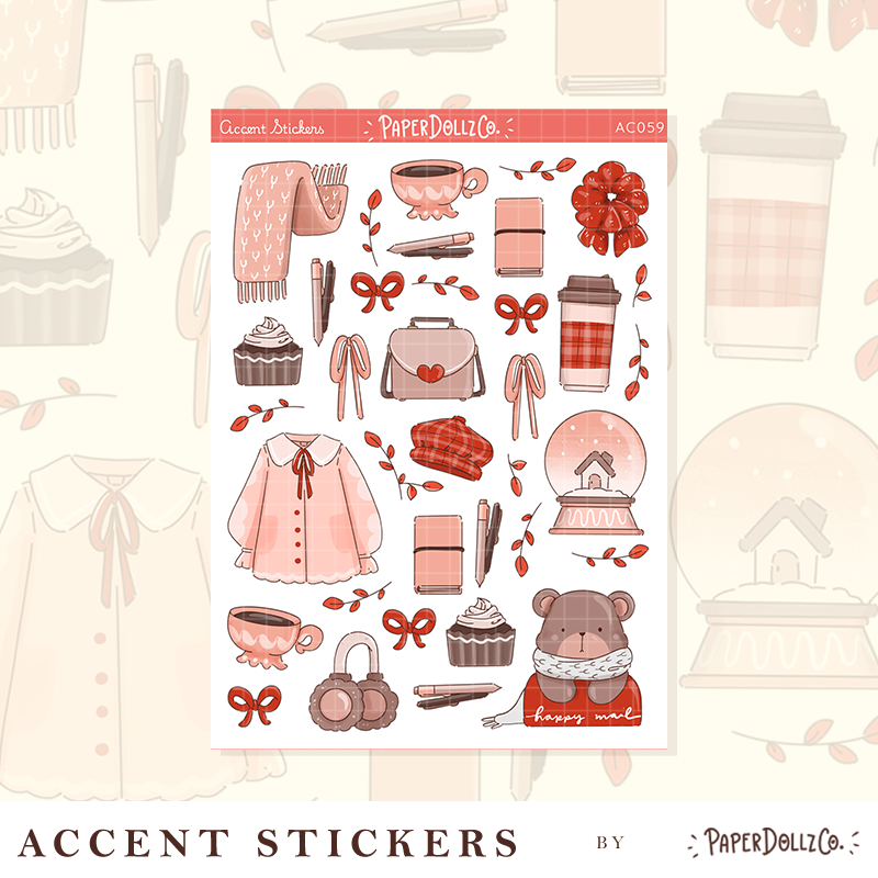 Winter Solstice | Accent Sticker | PaperDollzCo | ac059