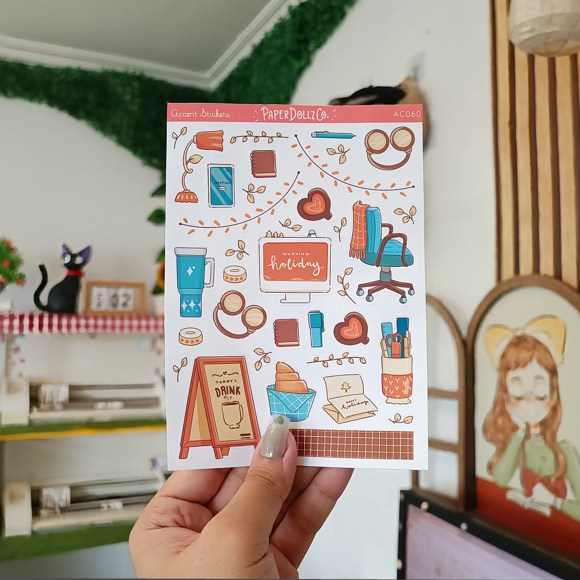 Winter Solstice | Accent Sticker | PaperDollzCo | ac060