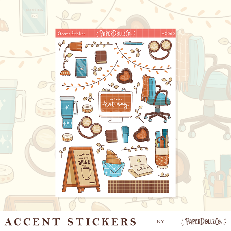 Winter Solstice | Accent Sticker | PaperDollzCo | ac060