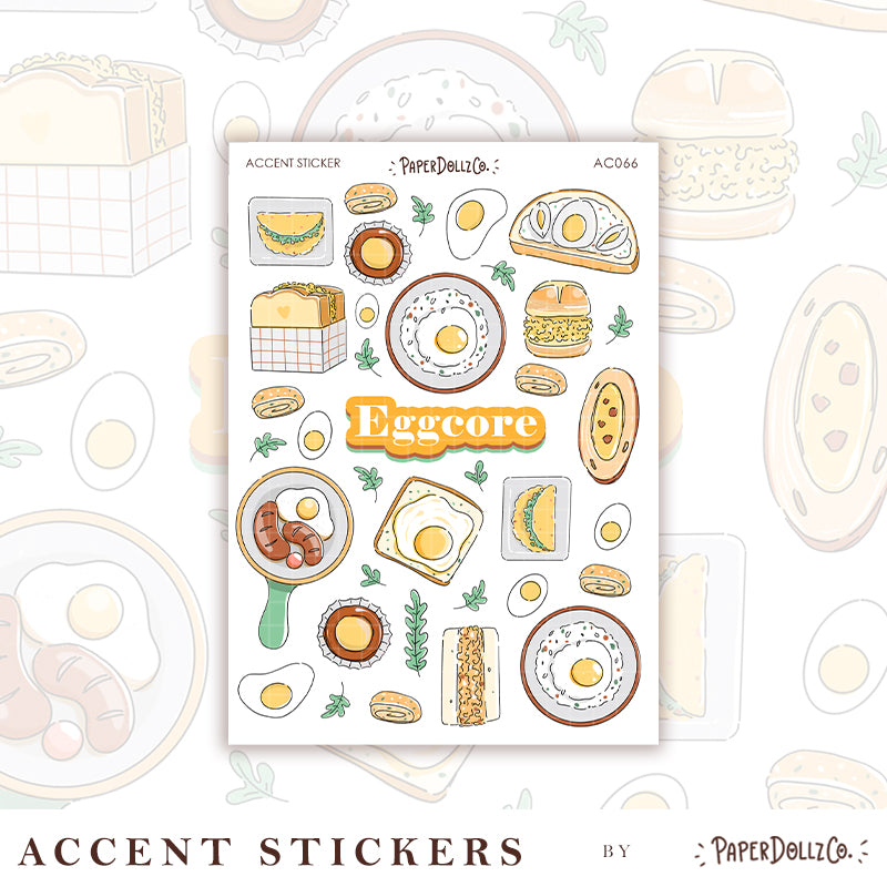 Eggcore | Accent Sticker | PaperDollzCo | ac066