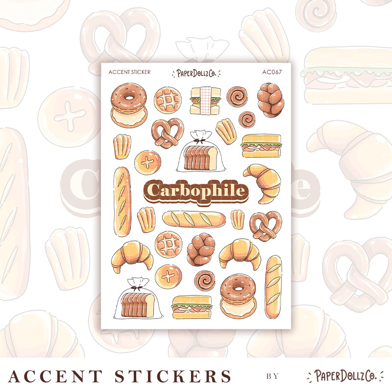 Carbophile | Accent Sticker | PaperDollzCo | ac067