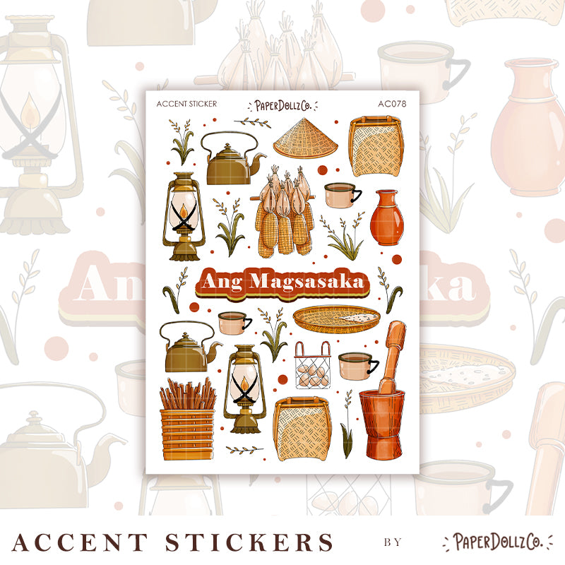 Ang Magsasaka | Accent Sticker | PaperDollzCo | ac078