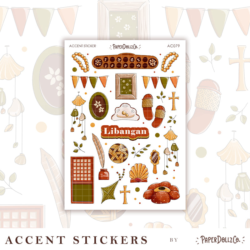 Libangan | Accent Sticker | PaperDollzCo | ac079