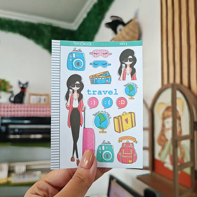 Travel Collections PaperDollzCo Planner Sticker | C011