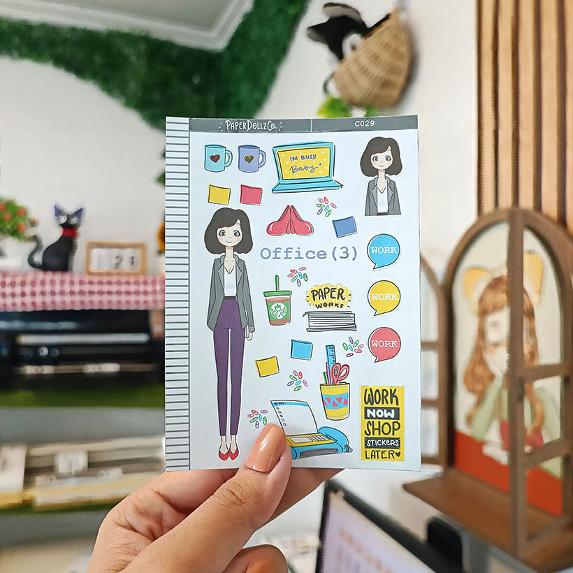 Office Collections PaperDollzCo Planner Sticker | C029