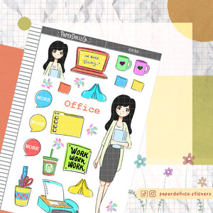 Office Collections PaperDollzCo Planner Sticker | C030