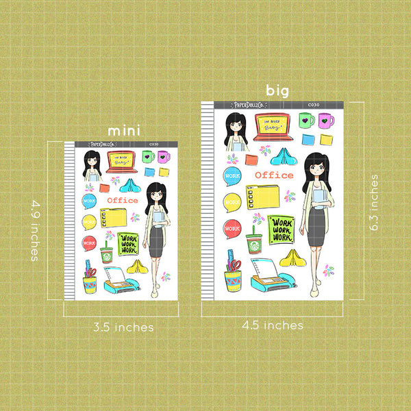 Office Collections PaperDollzCo Planner Sticker | C030