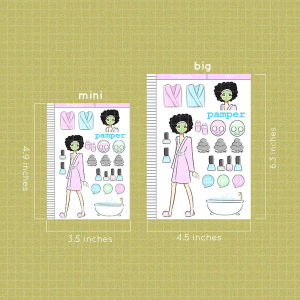 Pamper Collections PaperDollzCo Planner Sticker | C033