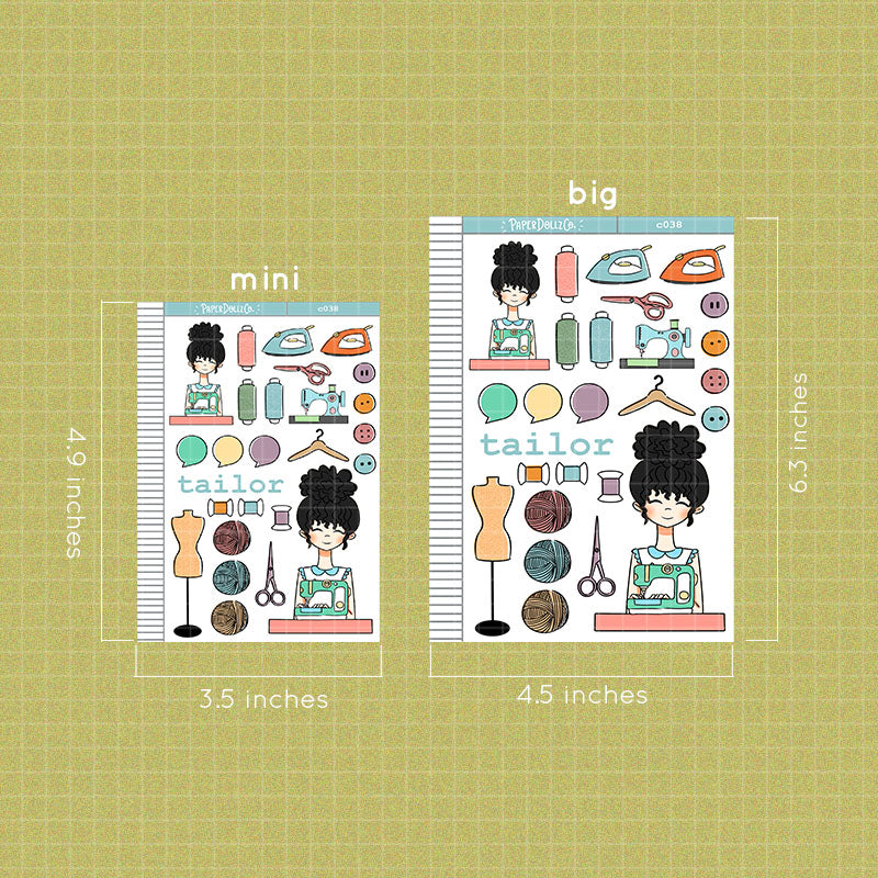 Tailor Collections PaperDollzCo Planner Sticker | C038