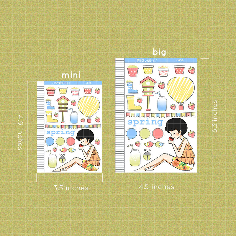 Spring Collections PaperDollzCo Planner Sticker | C039