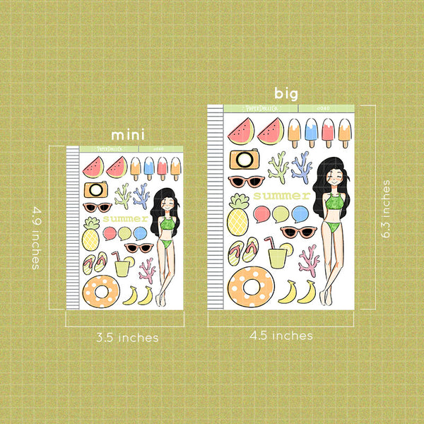 PaperDollzCo Summer Planner Sticker | C040