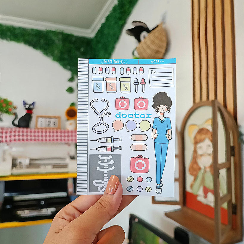Doctor Collections PaperDollzCo Planner Sticker | C041
