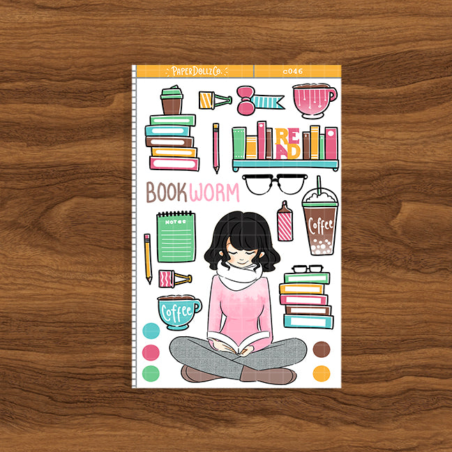 Bookworm | Collections Sticker | C046