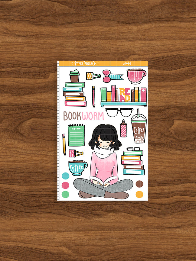 Bookworm | Collections Sticker | C046