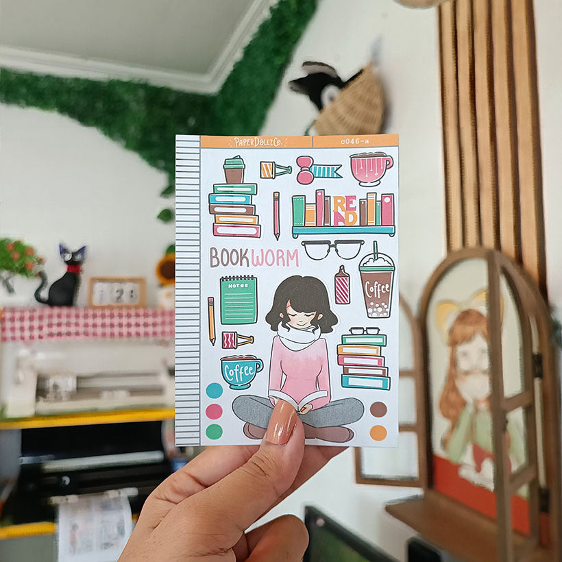 Bookworm | Collections Sticker | C046