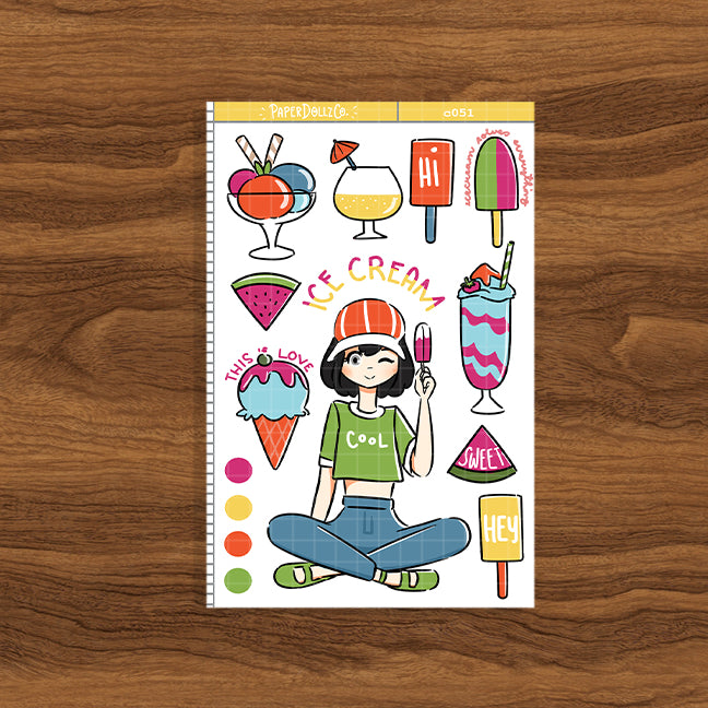 Ice Cream | Collections Sticker | C051