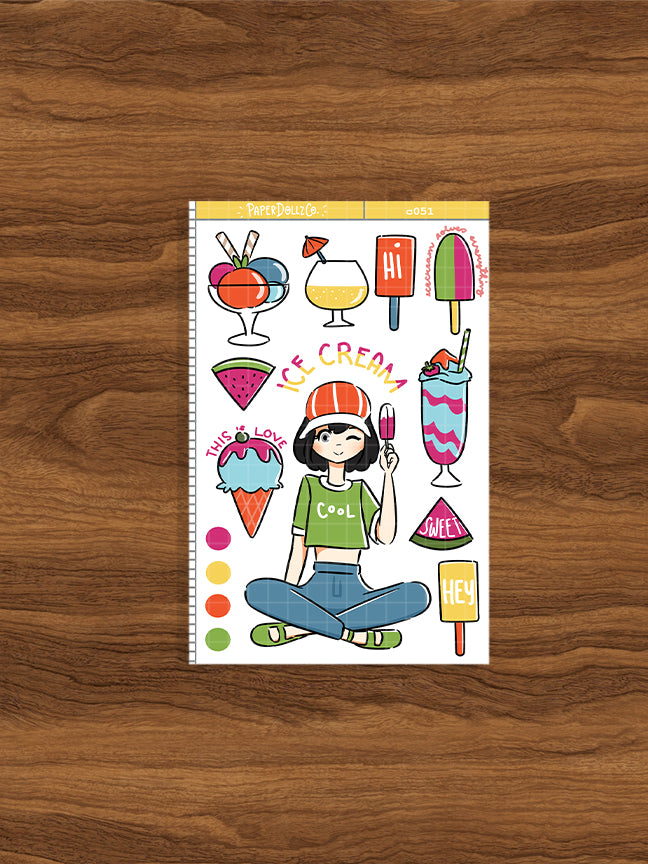 Ice Cream | Collections Sticker | C051
