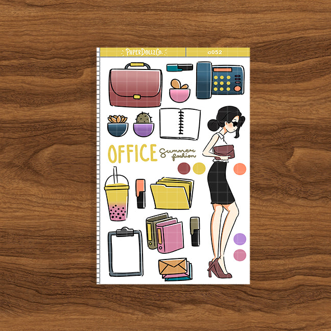 Summer Office Fashion | Collections Sticker | C052