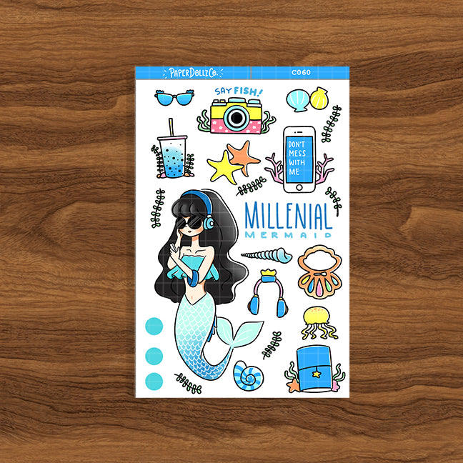 Millenial Mermaid | Collections Sticker | C060
