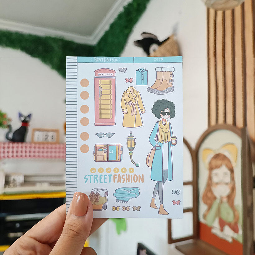 Winter Street Fashion | Collections Sticker | C070