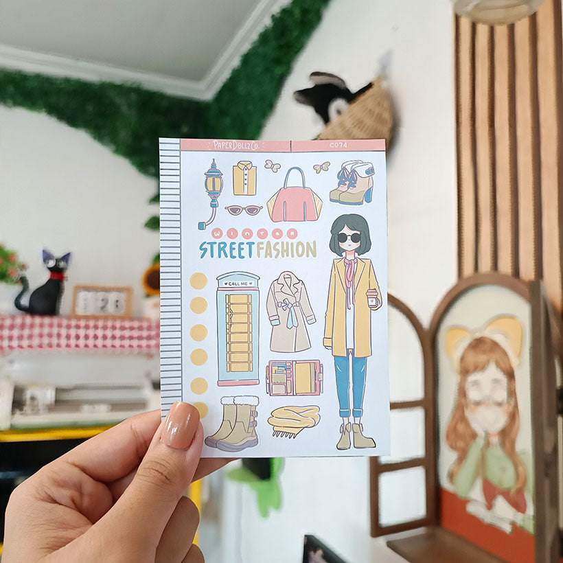 Winter Street Fashion | Collections Sticker | C074