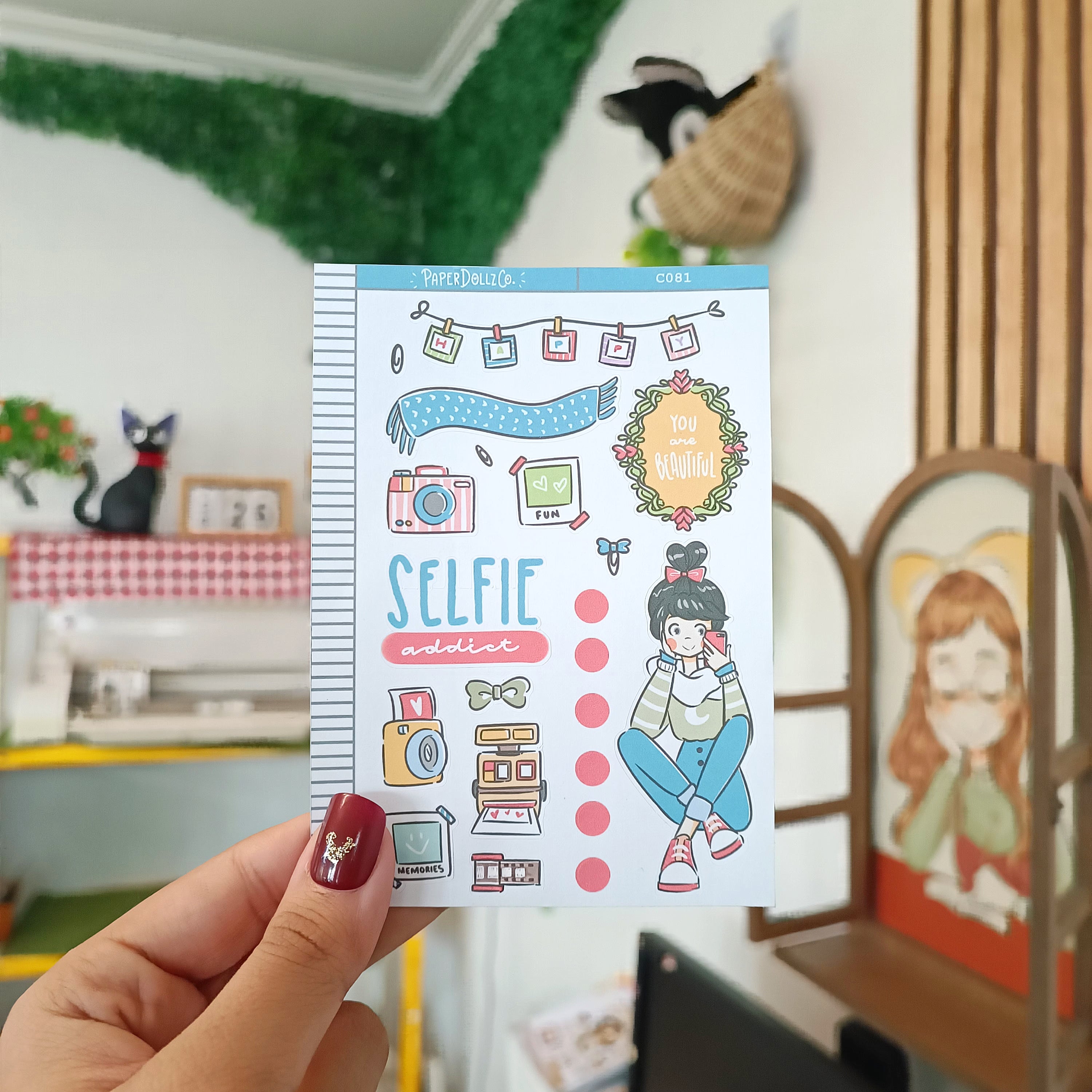 Selfie Addict | Time to Unwind | Collection Sticker | C081