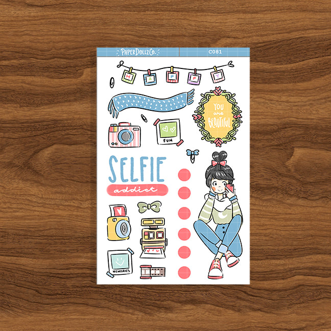 Selfie Addict | Time to Unwind | Collection Sticker | C081