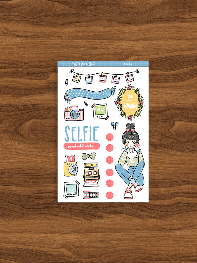 Selfie Addict | Time to Unwind | Collection Sticker | C081