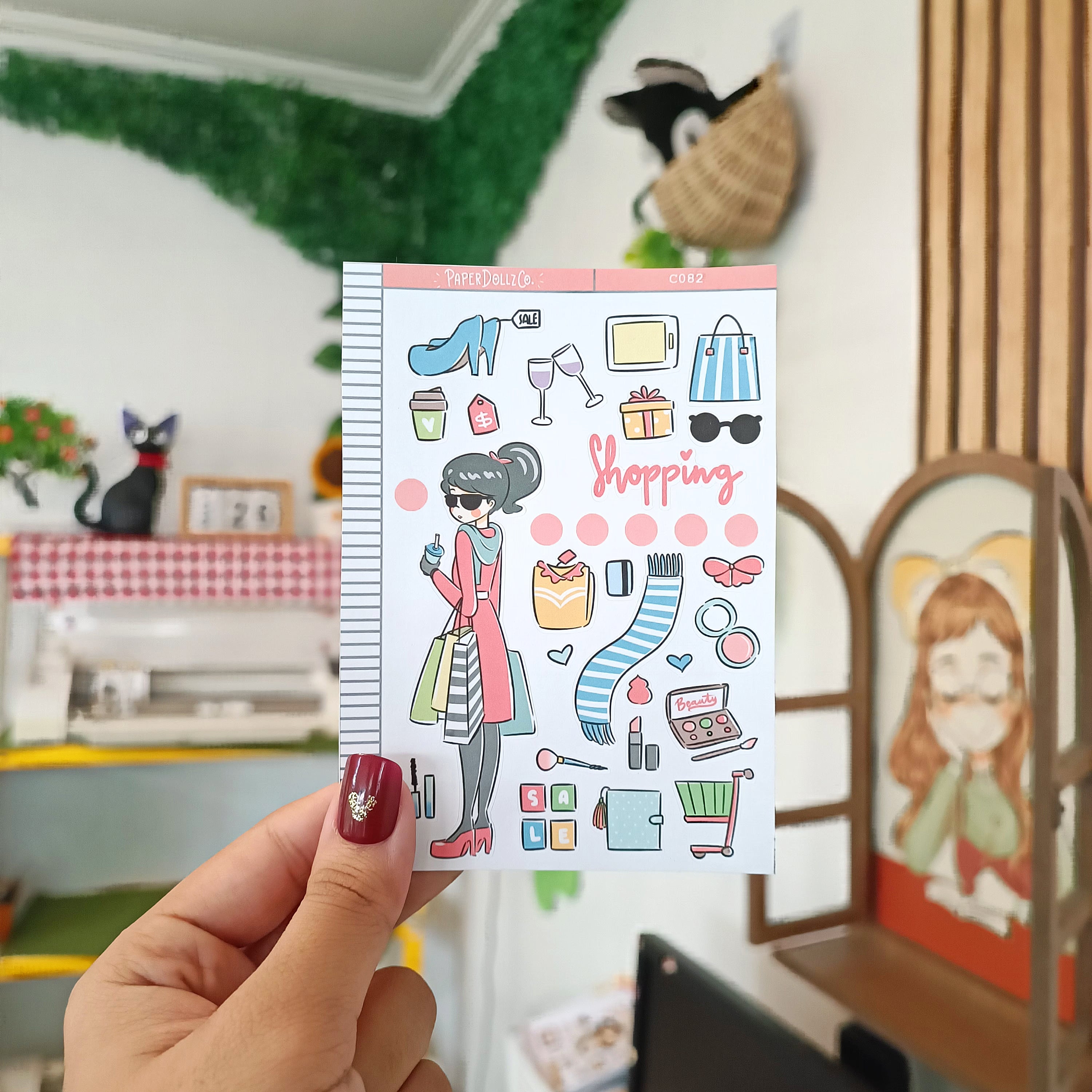 Shopping | Time to Unwind | Collection Sticker | C082