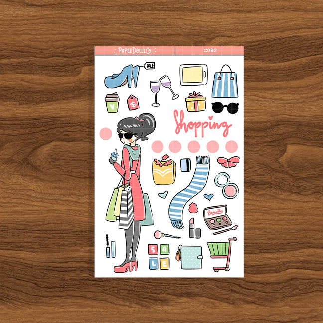 Shopping | Time to Unwind | Collection Sticker | C082