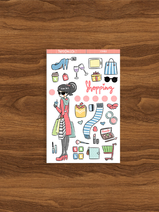 Shopping | Time to Unwind | Collection Sticker | C082