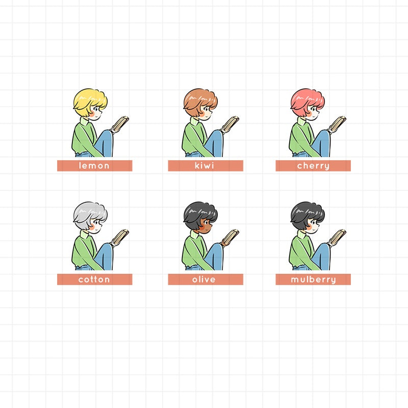 Book Worm | Collection Sticker | C084